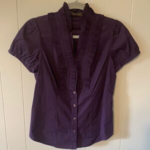 The Limited Navy Short Sleeve Blouse Size Small
